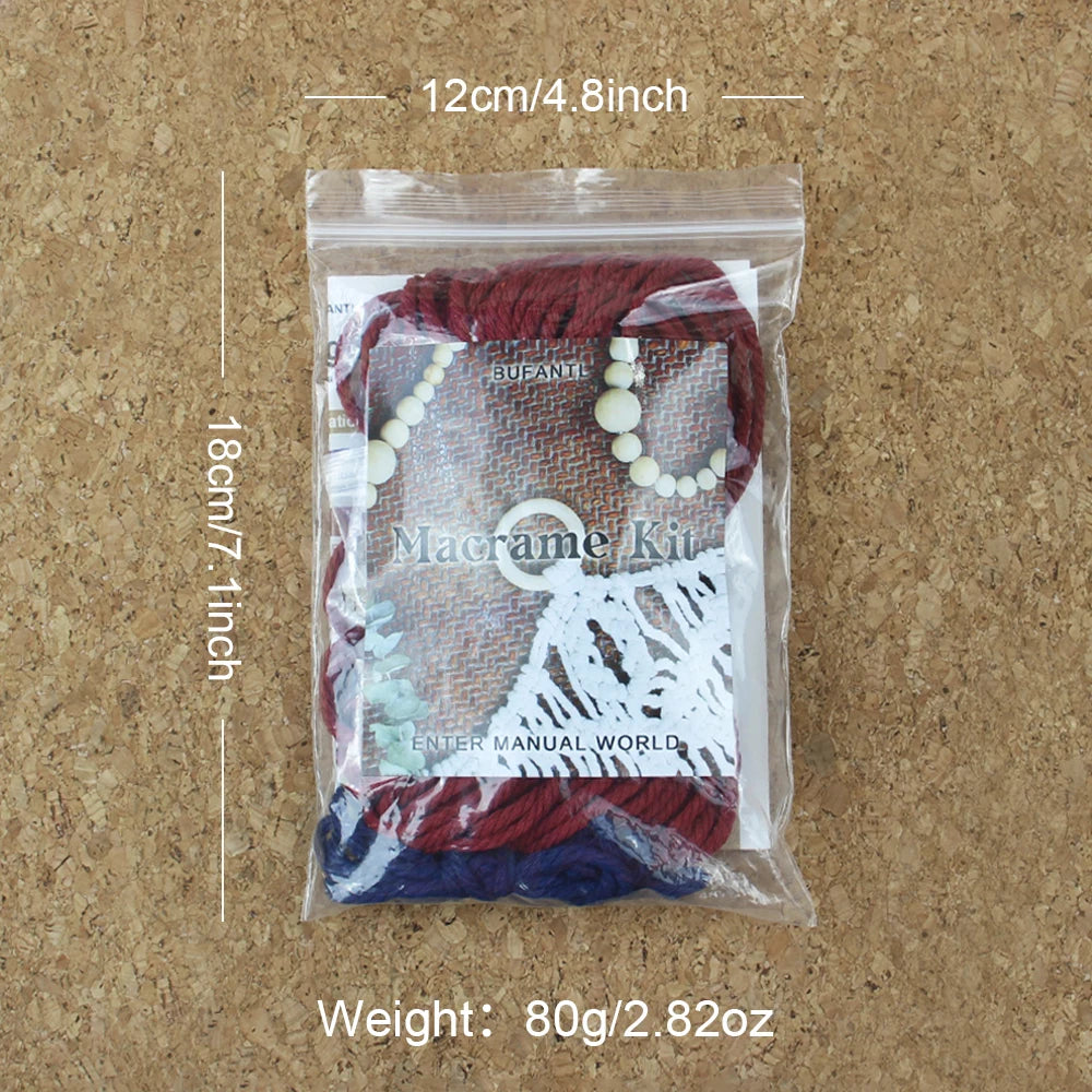 Kit macramê com tutorial para iniciantes