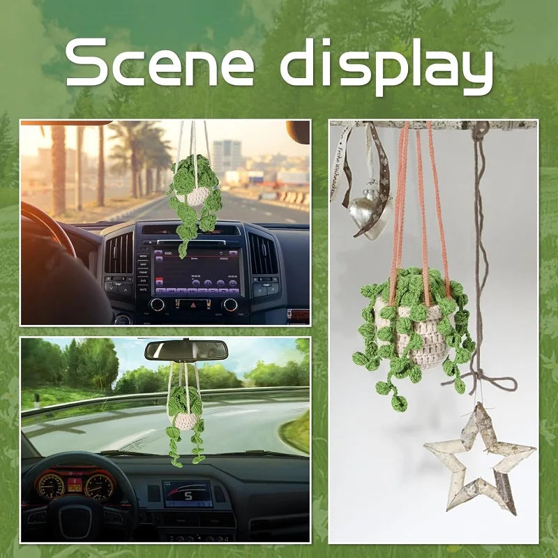 Kit de crochê - Vaso de folhas para iniciantes